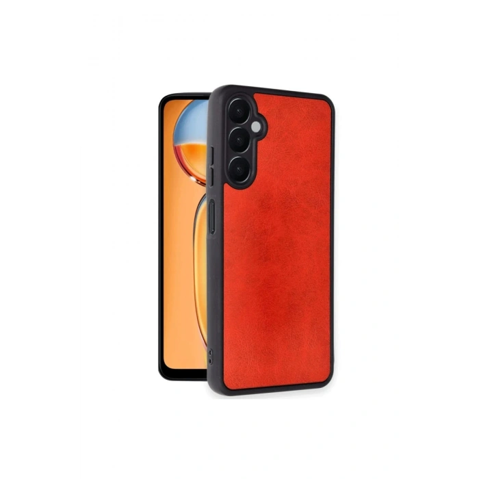 Samsung Galaxy S24 Fe Kılıf Aras Deri Kapak - Kırmızı