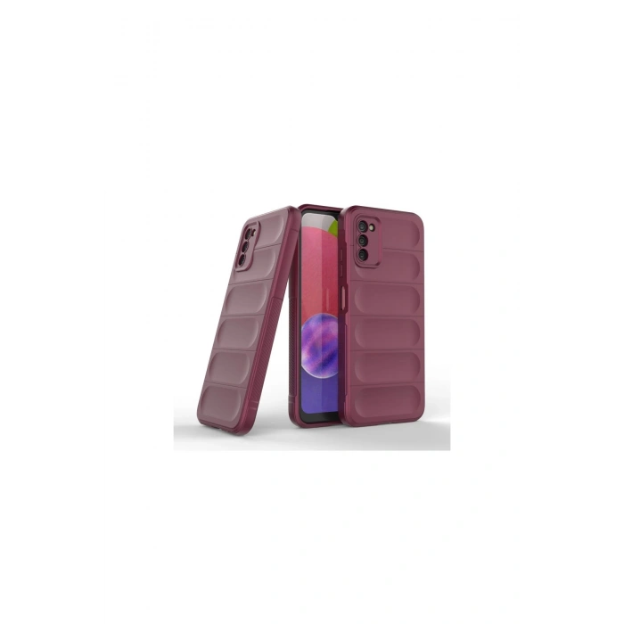 Samsung Galaxy A03s Kılıf Optimum Silikon - Bordo