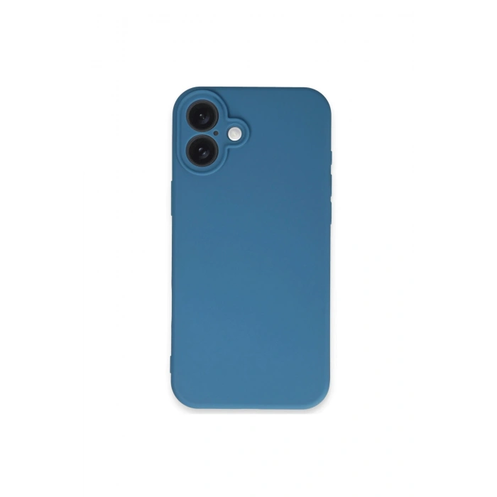 İphone 16 Plus Kılıf First Silikon - Mavi