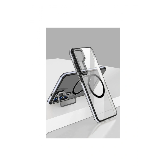 Joko Samsung Galaxy S24 Crystal Magsafe Kapak - Siyah