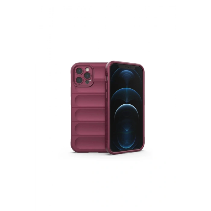 İphone 12 Pro Kılıf Optimum Silikon - Bordo