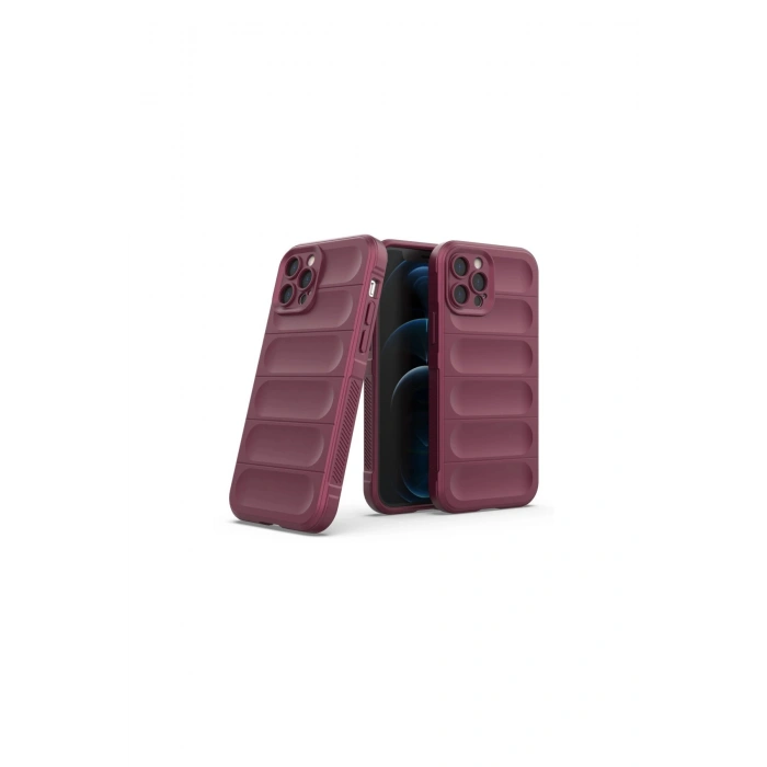 İphone 12 Pro Kılıf Optimum Silikon - Bordo