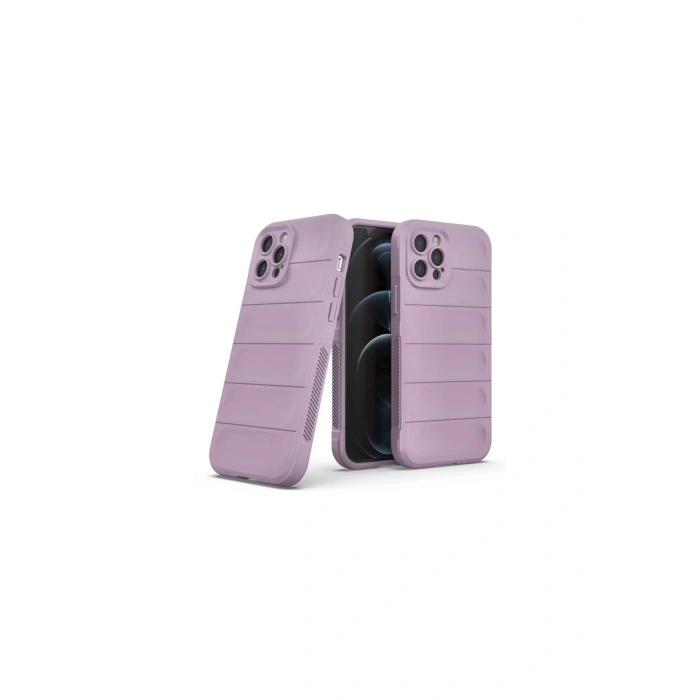 İphone 12 Pro Kılıf Optimum Silikon - Mor