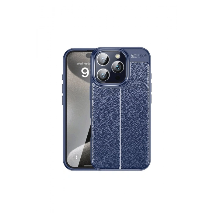 İphone 16 Pro Kılıf Auto Focus Kapak - Lacivert
