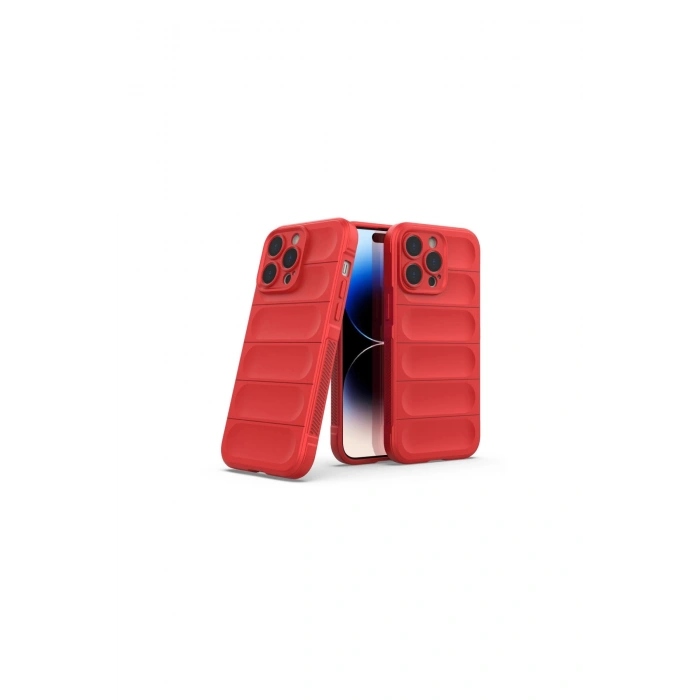 İphone 13 Pro Max Kılıf Optimum Silikon - Kırmızı