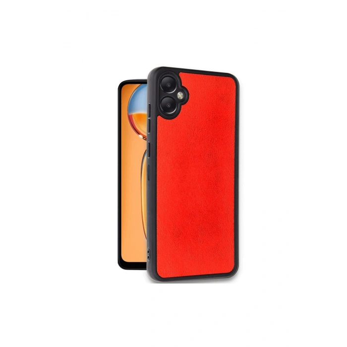 Samsung Galaxy A06 Kılıf Aras Deri Kapak - Kırmızı