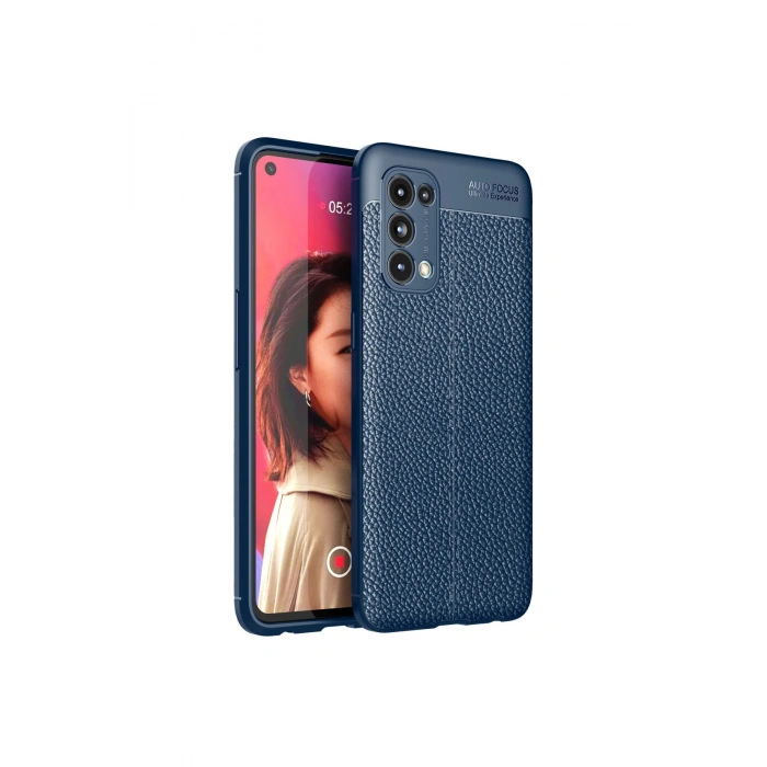 Oppo Reno 5 Kılıf Auto Focus Kapak - Lacivert