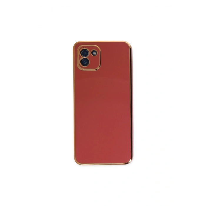 Samsung Galaxy A03 Kılıf Volet Silikon - Kırmızı