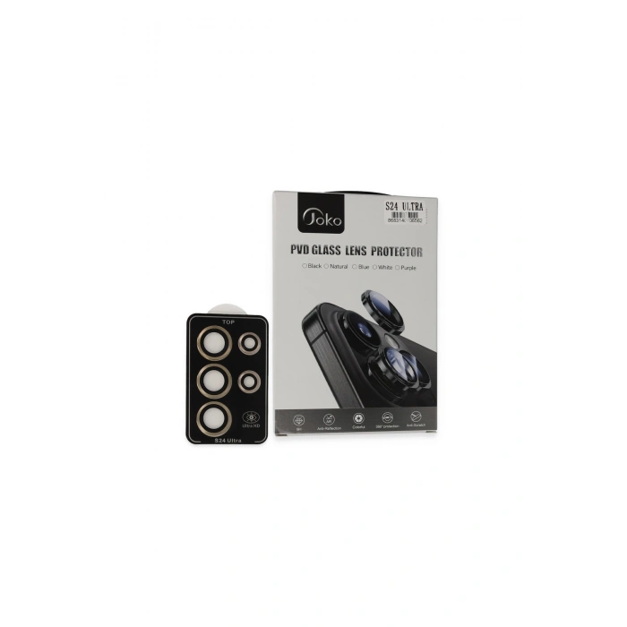 Joko Samsung Galaxy S24 Ultra Pvd Metal Kamera Lens - Gold