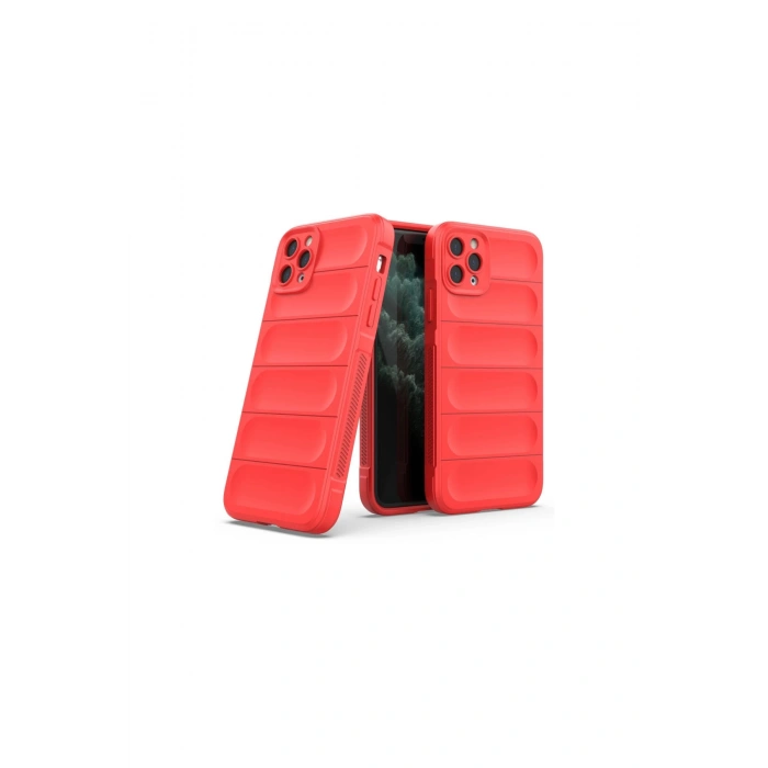 İphone 11 Pro Max Kılıf Optimum Silikon - Kırmızı