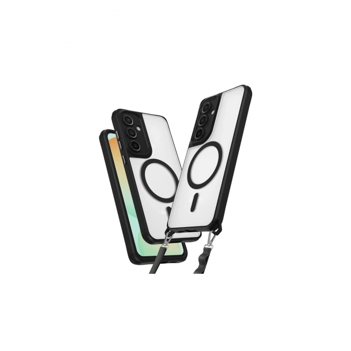 Samsung Galaxy S24 Fe Kılıf Enka Magsafe Silikon Kılıf - Siyah