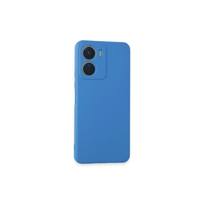 Vivo Y16 Kılıf First Silikon - Mavi