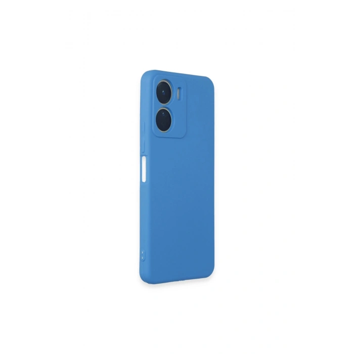 Vivo Y16 Kılıf First Silikon - Mavi