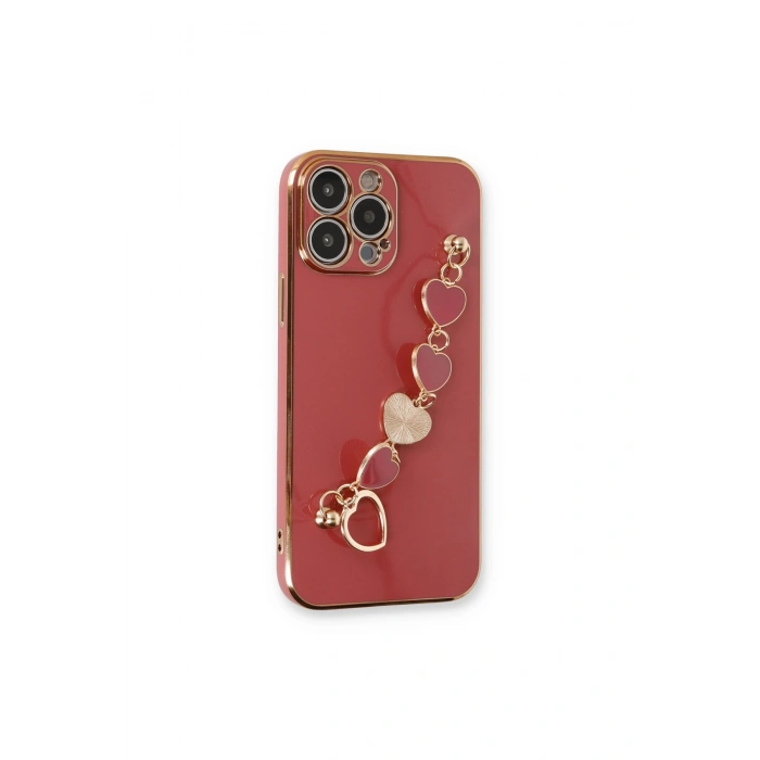 İphone 14 Pro Max Kılıf Esila Silikon - Kırmızı