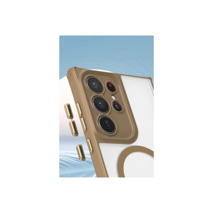 Samsung Galaxy S25 Ultra Kılıf Enka Magsafe Silikon Kılıf - Siyah