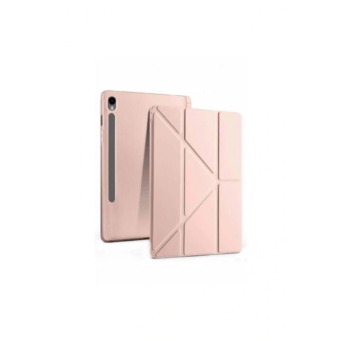 Samsung Galaxy Tab S10 Fe Plus 13.1 Kalemlikli Mars Tablet Kılıfı - Rose Gold