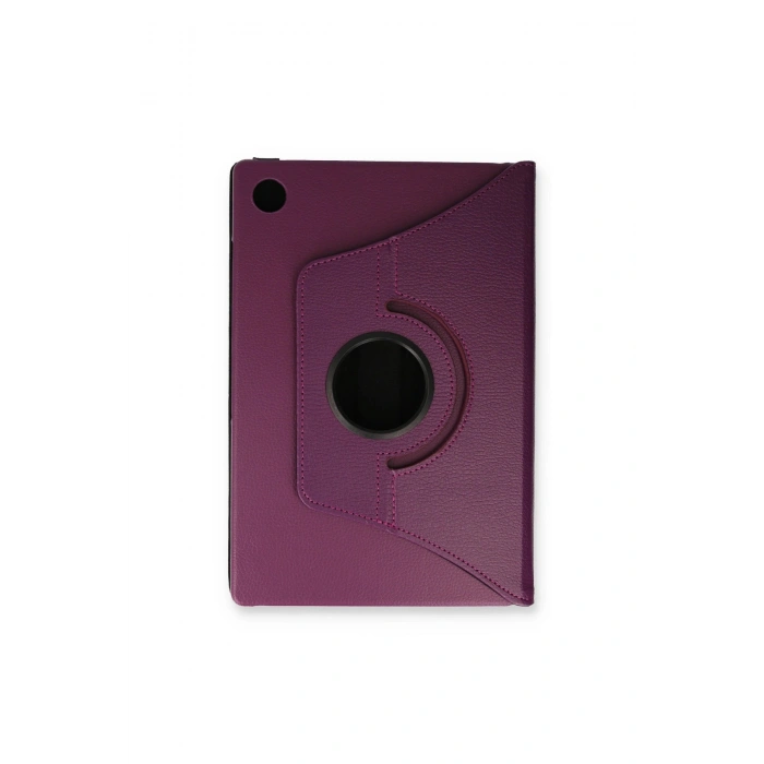 Samsung Galaxy X200 Tab A8 10.5 Kılıf 360 Tablet Deri Kılıf - Mürdüm