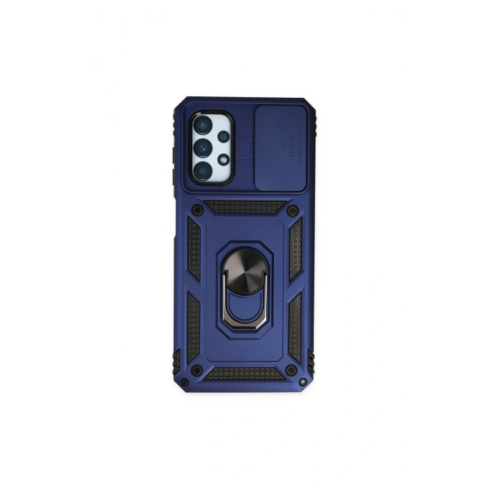 Samsung Galaxy A33 5g Kılıf Pars Lens Yüzüklü Silikon - Lacivert