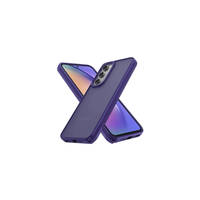 Samsung Galaxy A14 4g Kılıf Elegant Kapak - Derin Mor