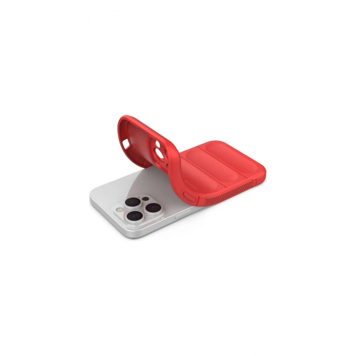 İphone 16 Pro Max Kılıf Optimum Silikon - Kırmızı