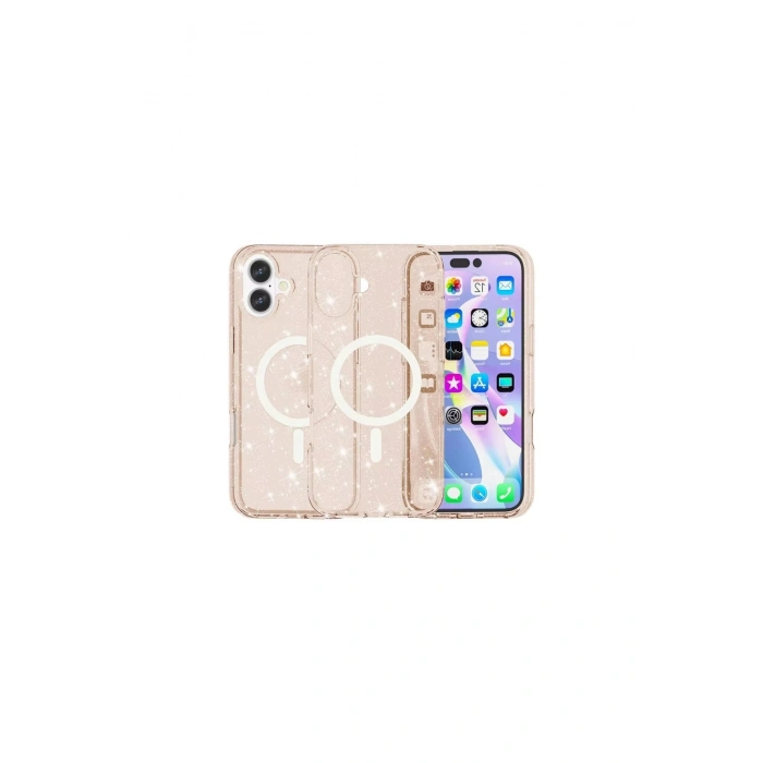 İphone 16 Plus Kılıf Magsafe Kapak - Turuncu