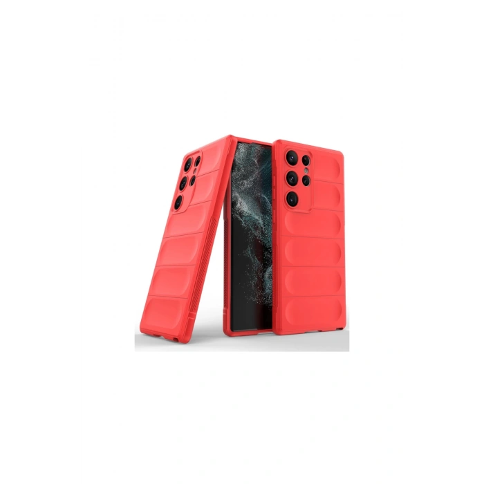 Samsung Galaxy S23 Ultra Kılıf Optimum Silikon - Kırmızı