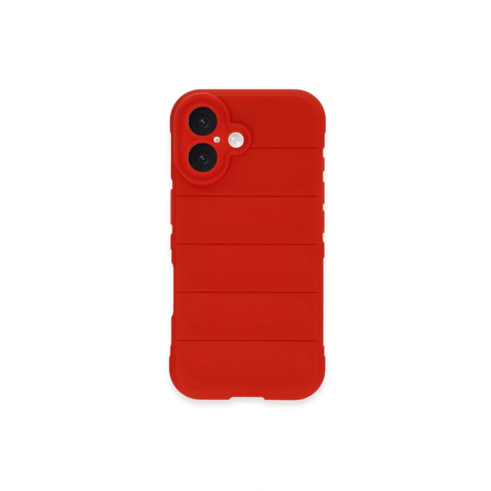 İphone 16 Plus Kılıf Optimum Silikon - Kırmızı