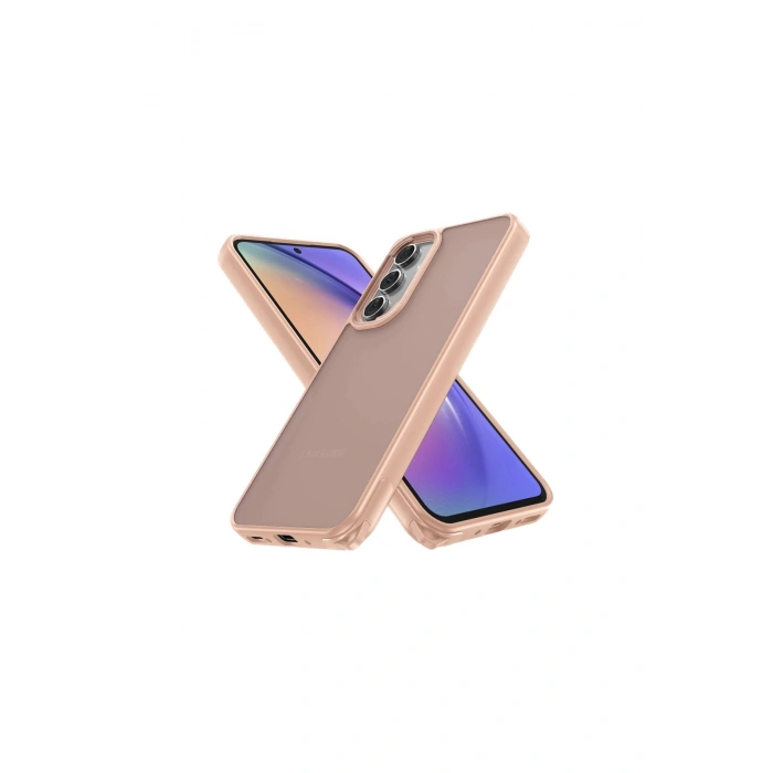 Samsung Galaxy A54 5g Kılıf Elegant Kapak - Pudra