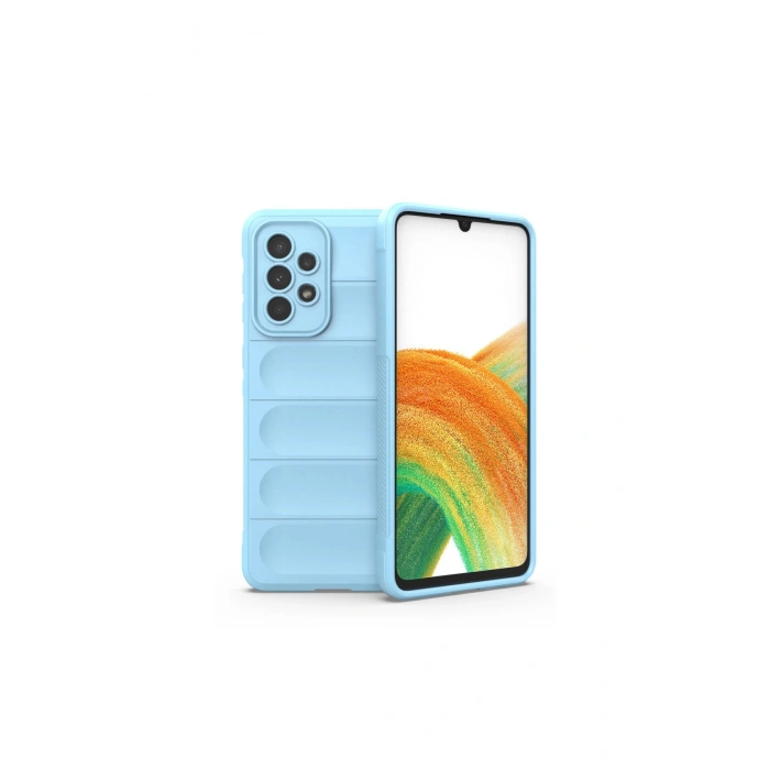 Samsung Galaxy A33 5g Kılıf Optimum Silikon - Sky Blue