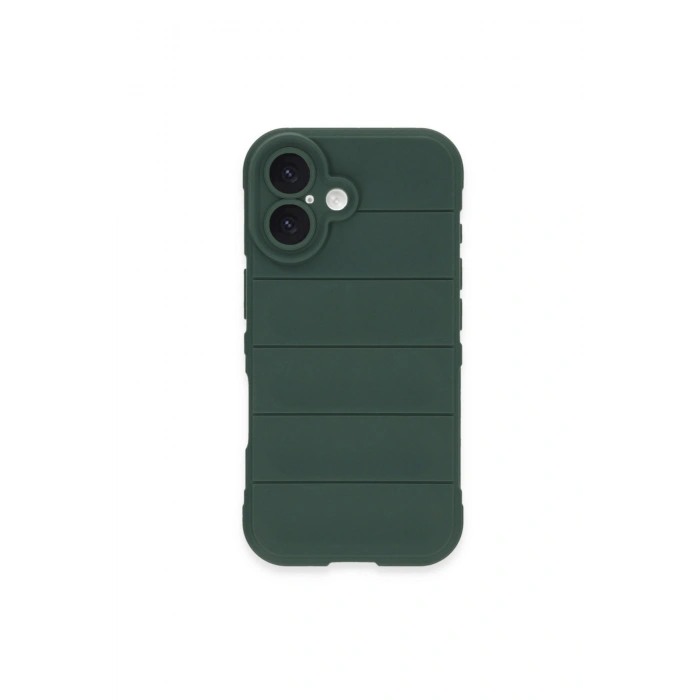 İphone 16 Plus Kılıf Optimum Silikon - Koyu Yeşil