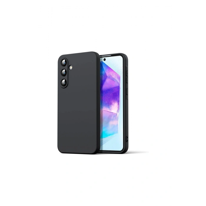 Samsung Galaxy A16 5g Kılıf Nano İçi Kadife Silikon - Siyah