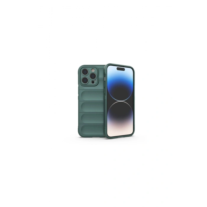 İphone 16 Pro Kılıf Optimum Silikon - Koyu Yeşil