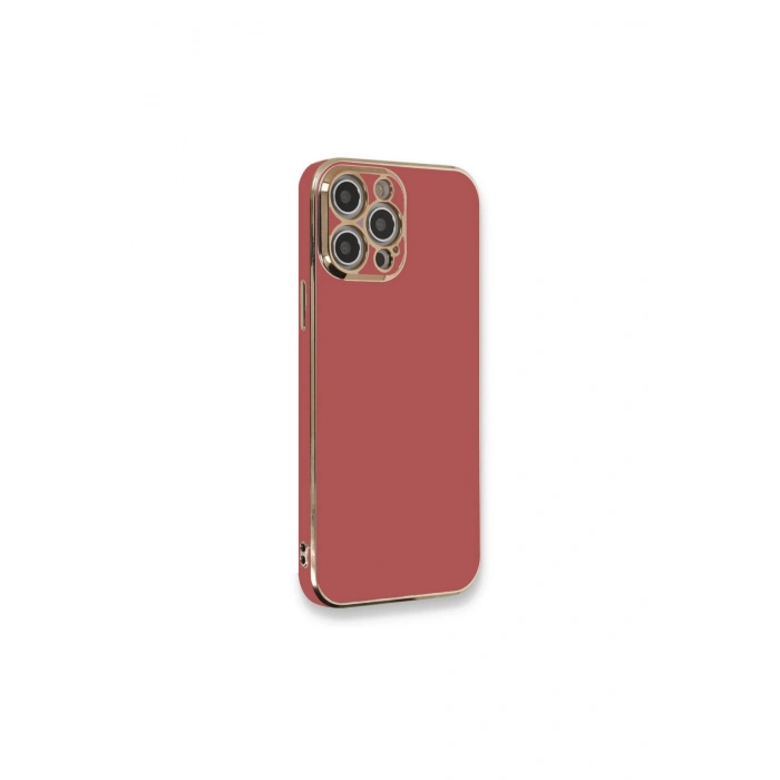 İphone 12 Pro Kılıf Volet Silikon - Kırmızı