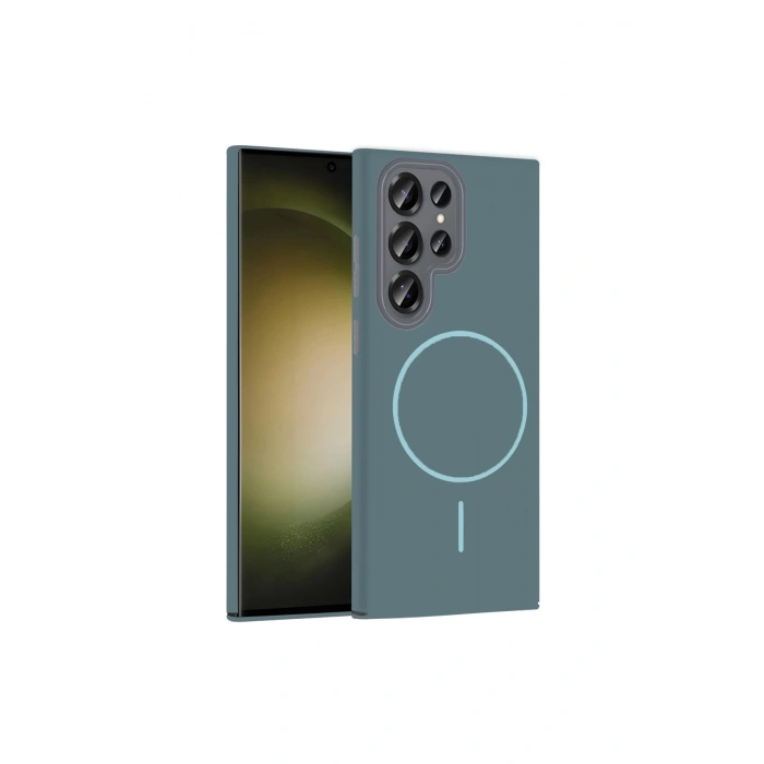 Joko Samsung Galaxy S23 Ultra Broş Magsafe Kapak - Turkuaz