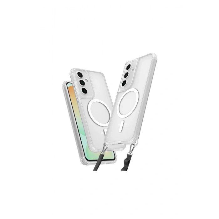 Samsung Galaxy S25 Kılıf Enka Magsafe Silikon Kılıf - Şeffaf