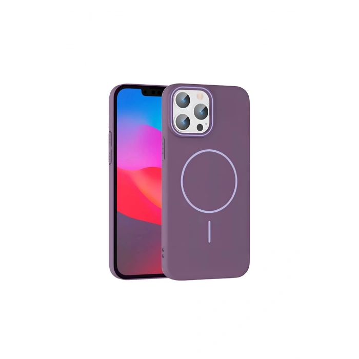 Joko İphone 15 Pro Max Broş Magsafe Kapak - Mor