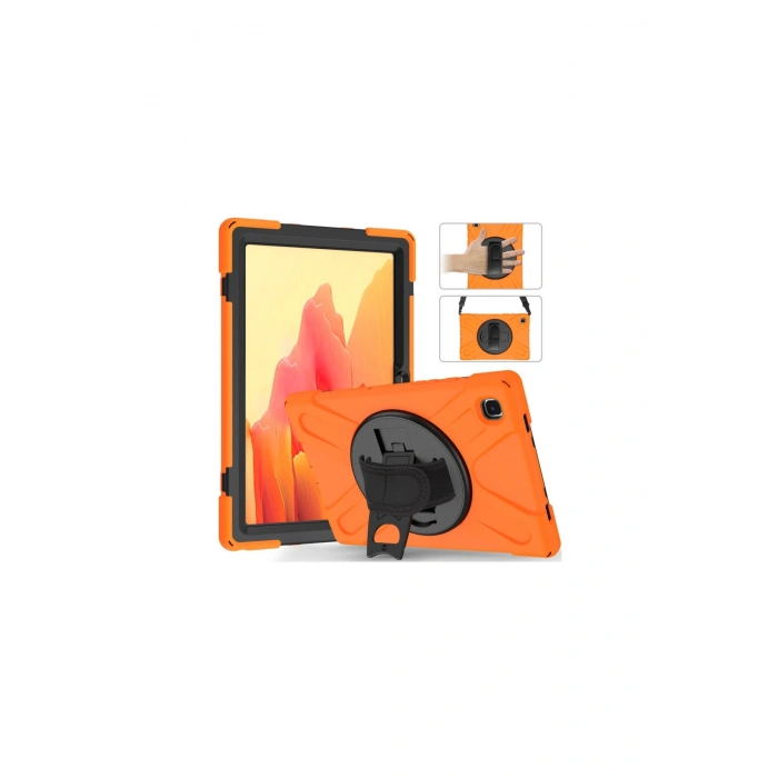 Samsung Galaxy T220 Tab A7 Lite 8.7 Kılıf Amazing Tablet Kapak - Turuncu