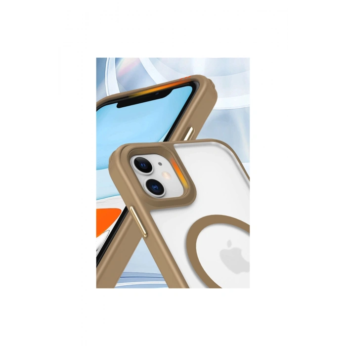 İphone 12 Kılıf Enka Magsafe Silikon Kılıf - Siyah