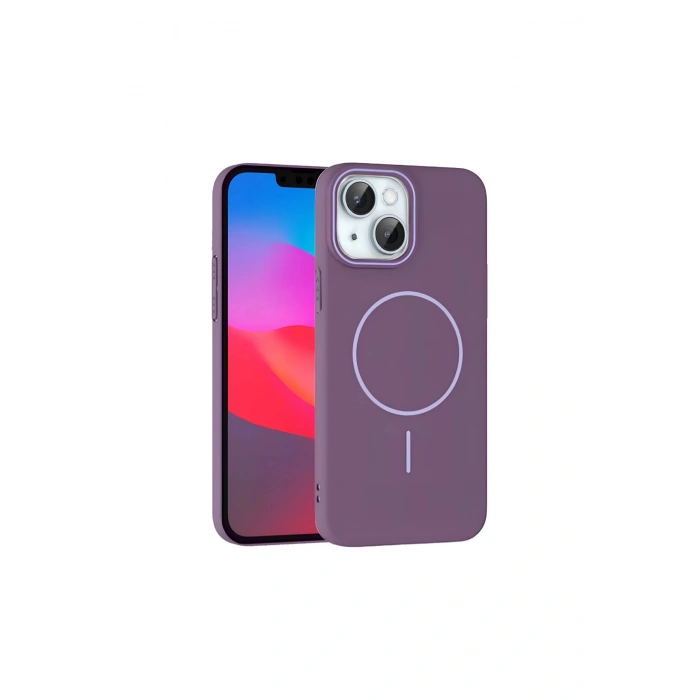 Joko İphone 15 Plus Broş Magsafe Kapak - Mor
