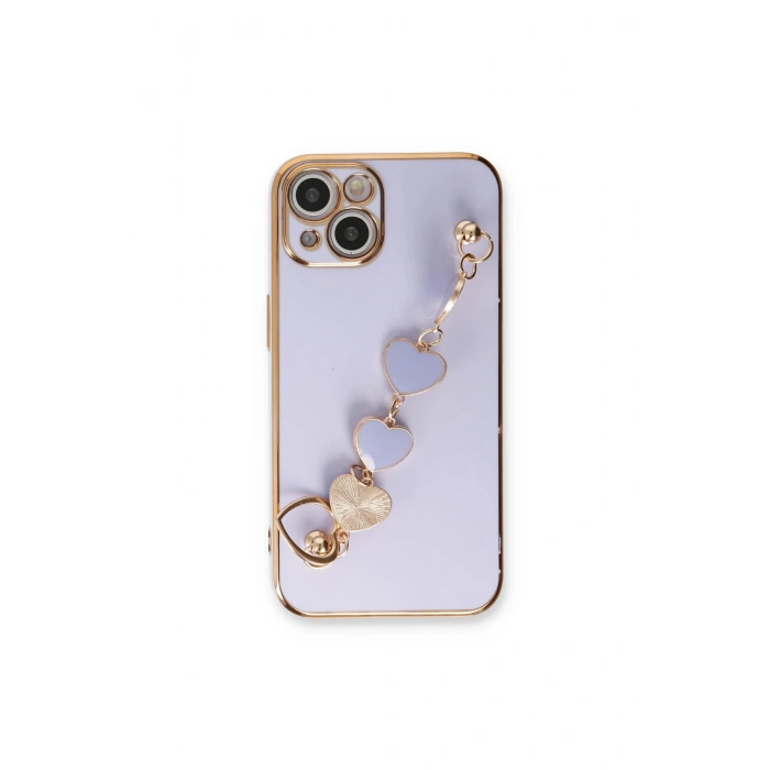 İphone 14 Kılıf Esila Silikon - Lila