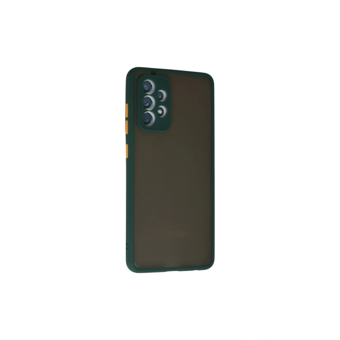 Samsung Galaxy A72 Kılıf Montreal Silikon Kapak - Koyu Yeşil