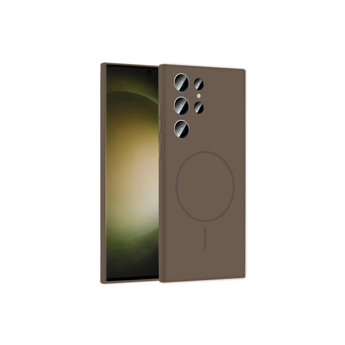 Joko Samsung Galaxy S24 Ultra Kılıf Jully Magsafe Kapak - Kahverengi