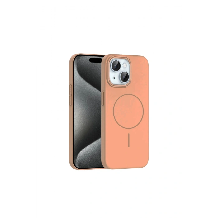 Joko İphone 15 Plus Broş Magsafe Kapak - Çöl Titanyum