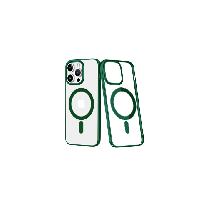 İphone 14 Pro Max Kılıf Element Magneticsafe Sert Kapak - Köknar Yeşili