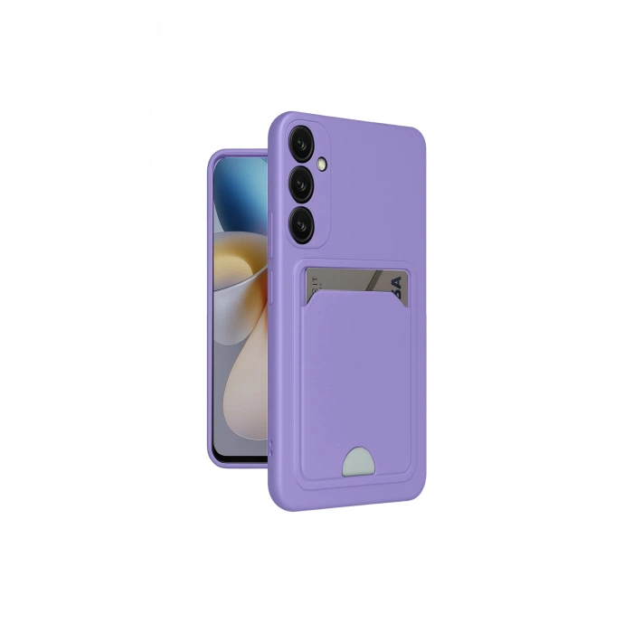 Samsung Galaxy A26 Kılıf Kelvin Kartvizitli Silikon - Lila