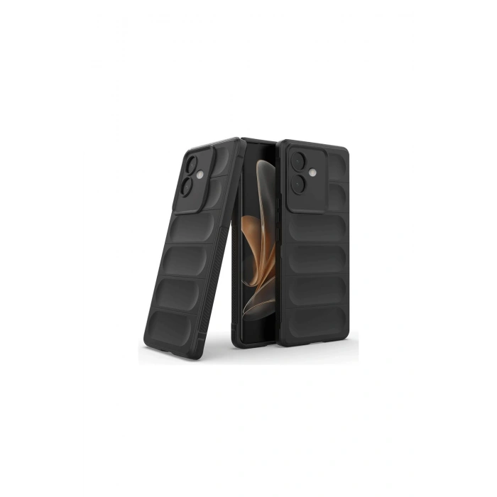 Oppo A3 Kılıf Optimum Silikon - Siyah