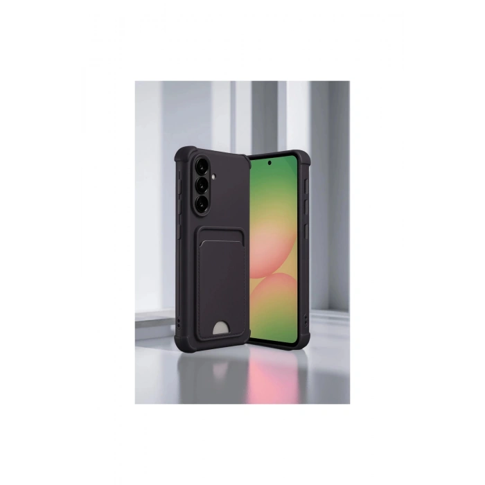 Samsung Galaxy A36 Kılıf Kelvin Kartvizitli Silikon - Lila