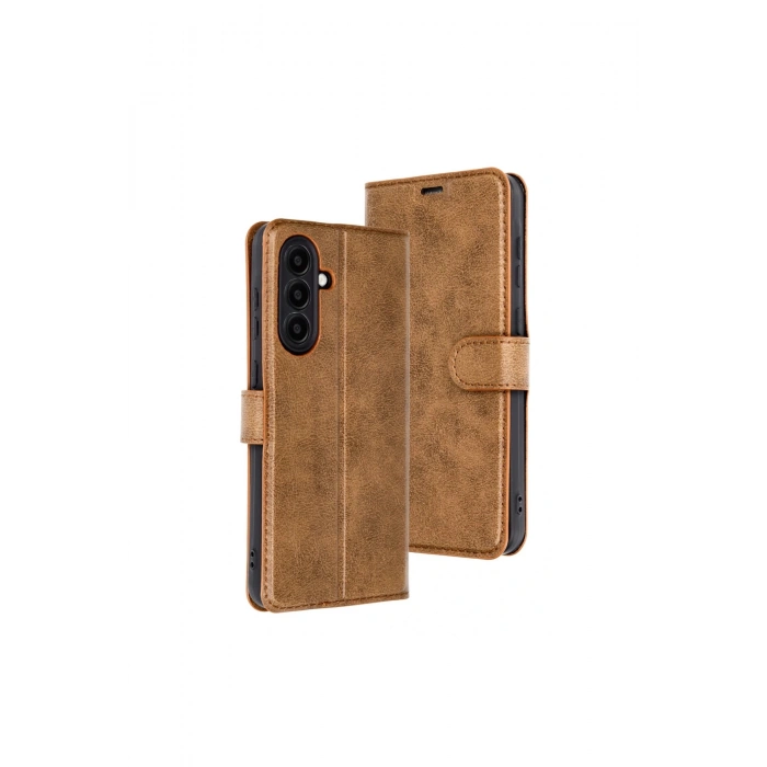 Samsung Galaxy A26 Kılıf Trend S Plus Kapaklı Kılıf - Taba