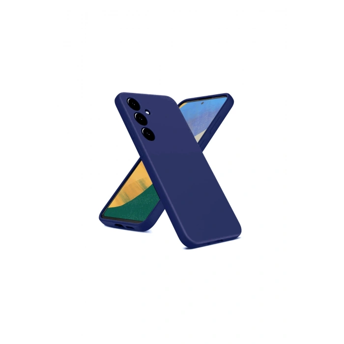 Samsung Galaxy A36 Kılıf Nano İçi Kadife Silikon - Lacivert