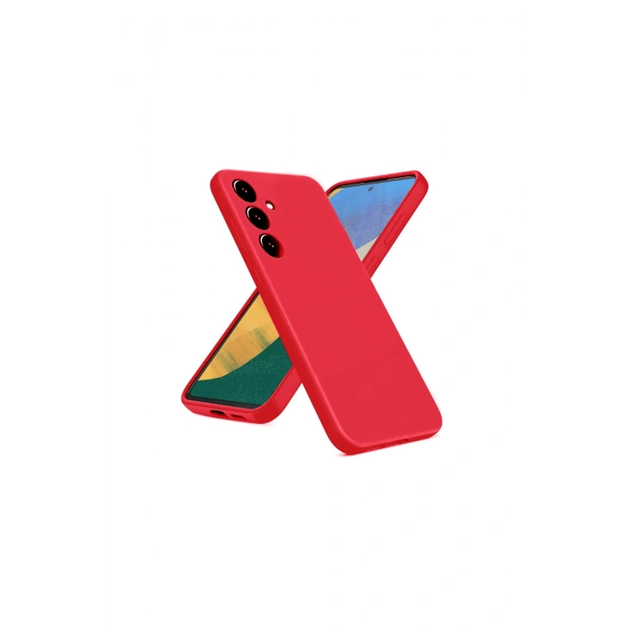 Samsung Galaxy A36 Kılıf Nano İçi Kadife Silikon - Kırmızı